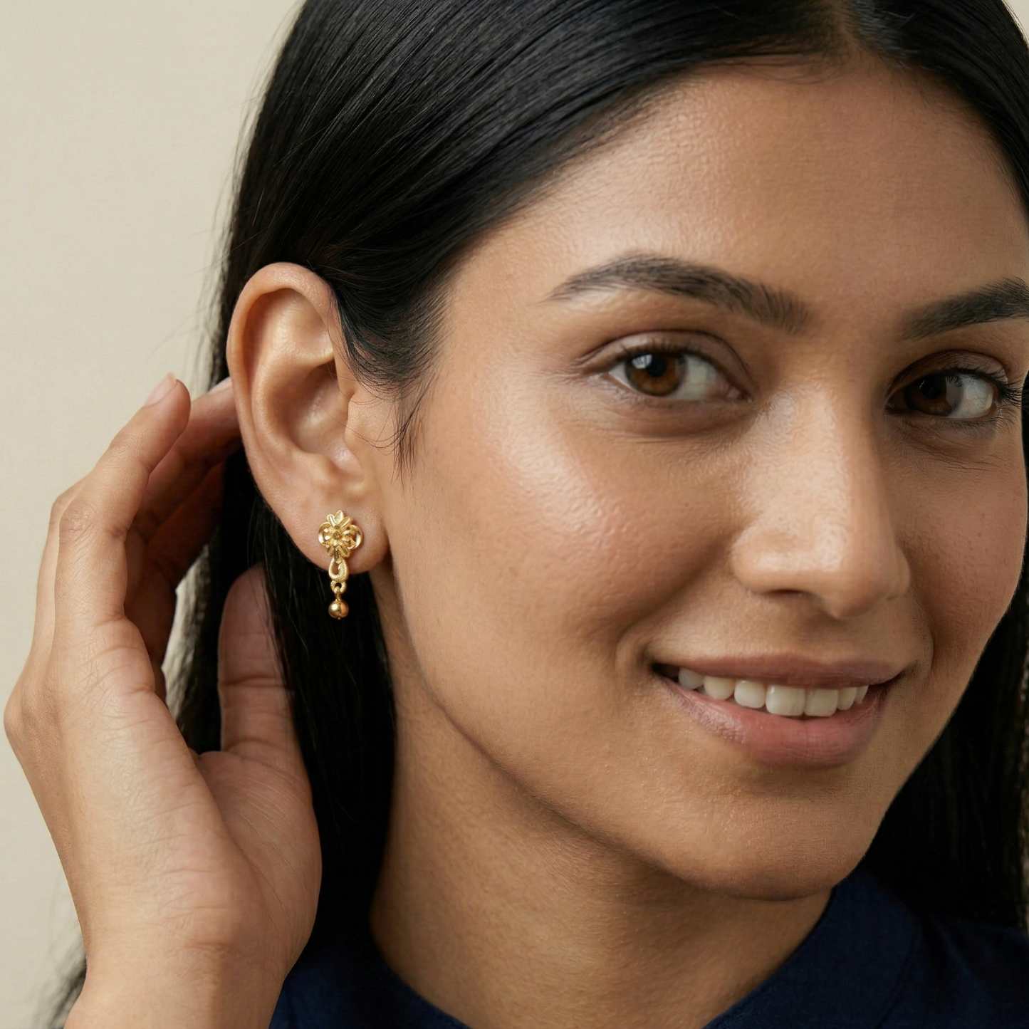 zahara gold plated earrings