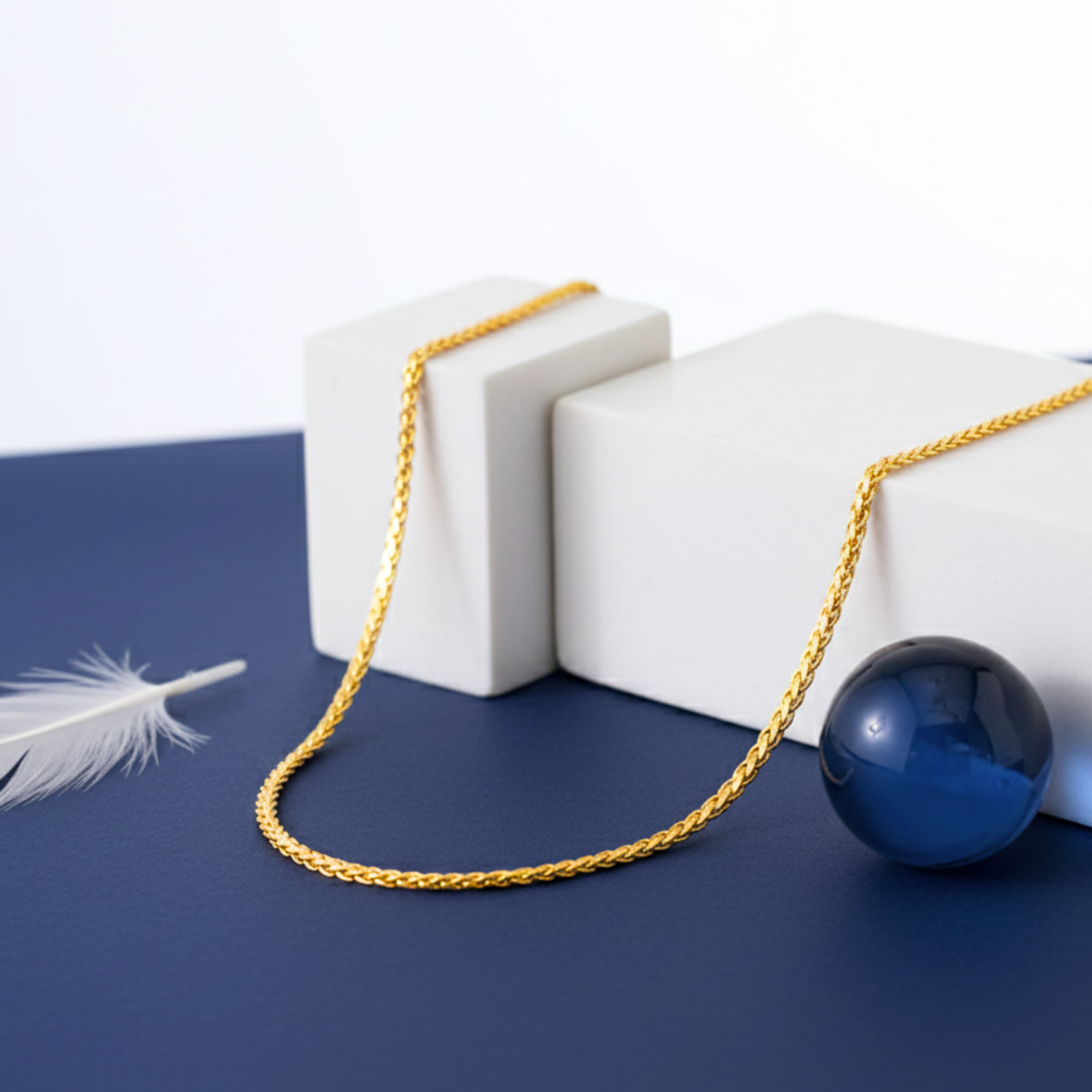 regal braid gold-plated rope chain