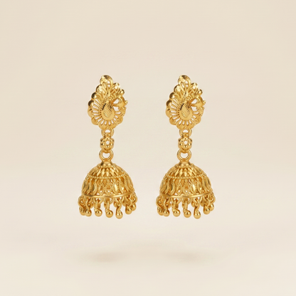 Pehal 18K Gold Plated Jhumkas