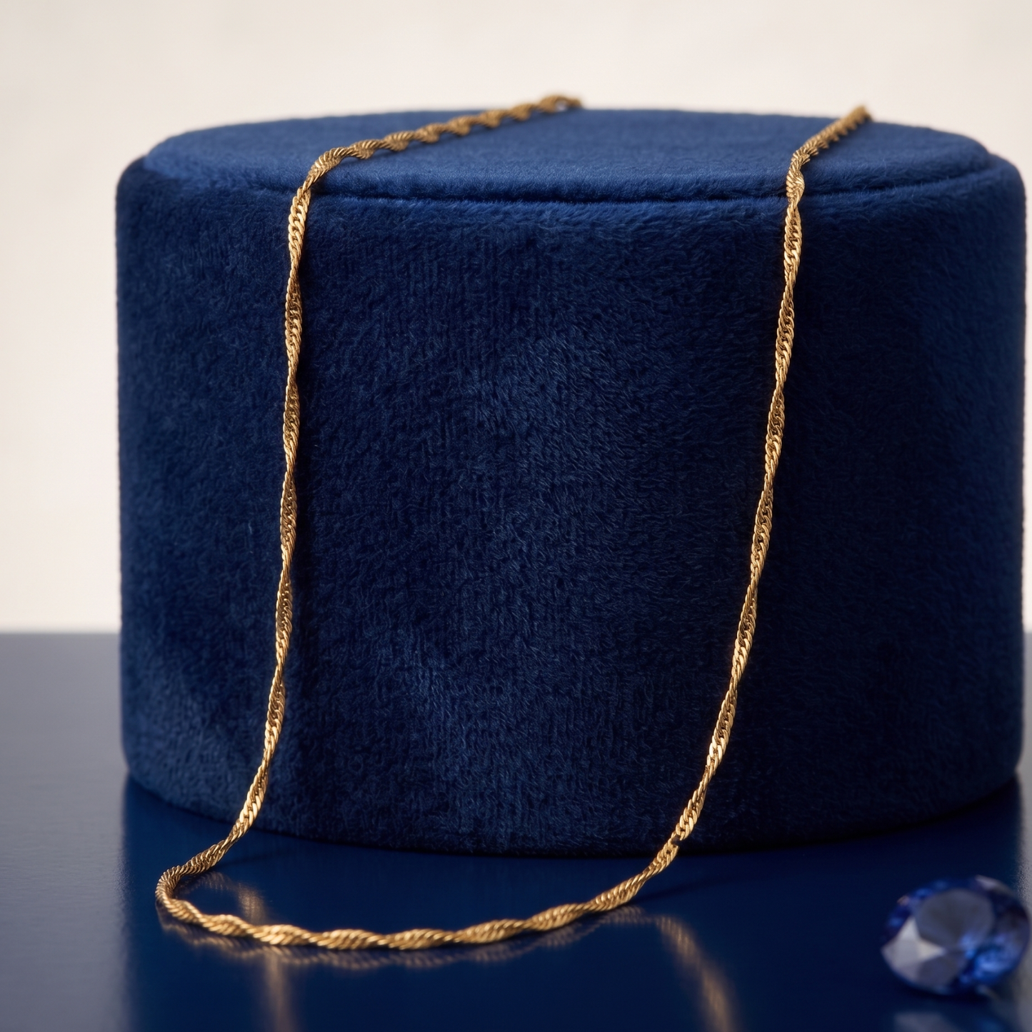 royal twist 18k gold-plated chain