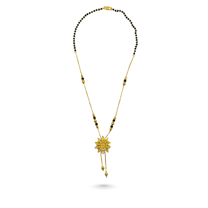 Eternal Blossom 18 KT Thick Gold Plated Mangalsutra