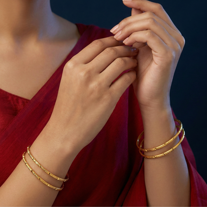 Ishita 18kt Gold Plated Bangles