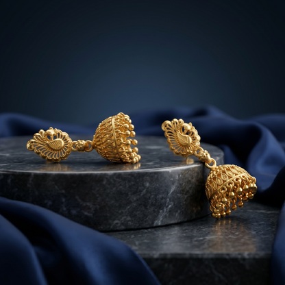 Pehal 18K Gold Plated Jhumkas