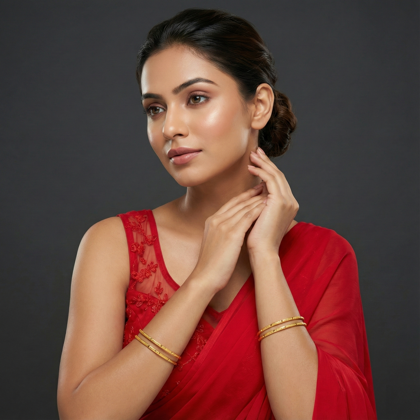 ishita 18kt gold plated bangles