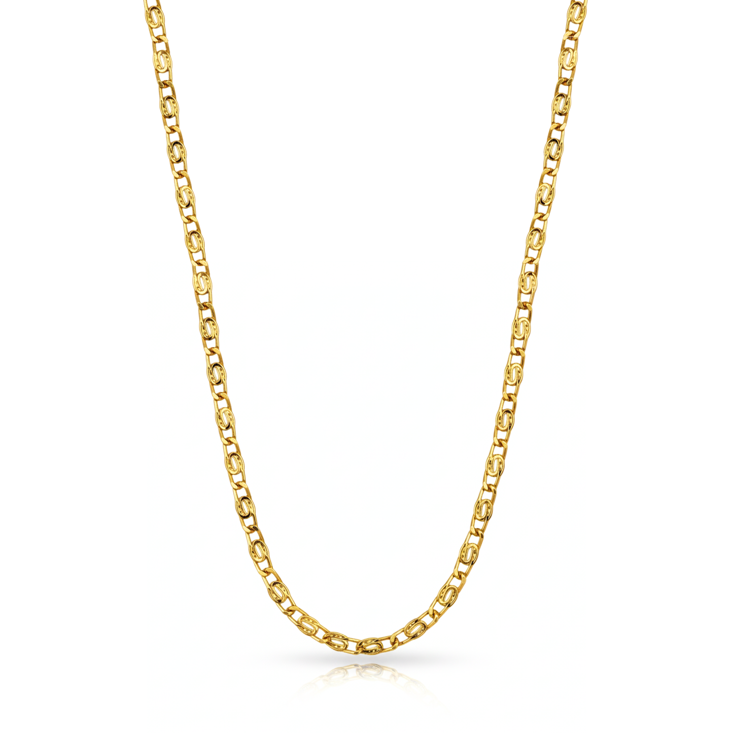 golden valor gold-plated figaro chain