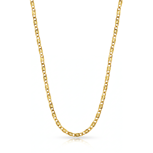 Golden Valor Gold-Plated Figaro Chain