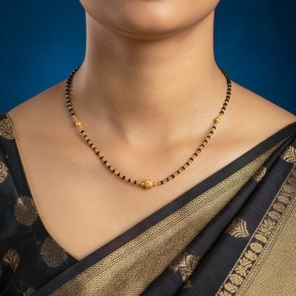Sole 18 KT Thick Gold Plated Mangalsutra