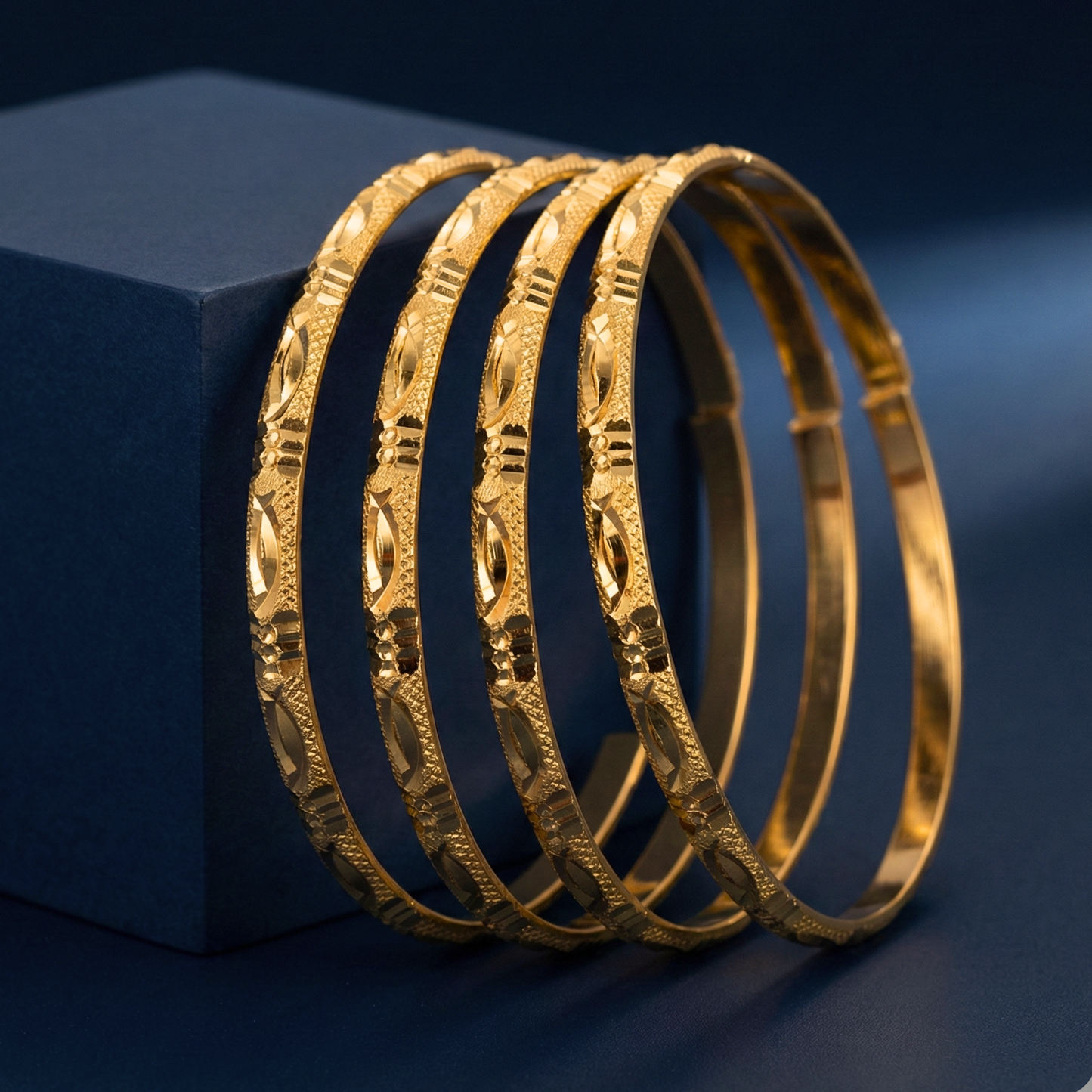 bhavya 18kt gold plated bangles