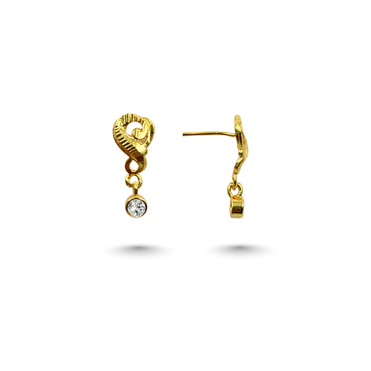 Sparsha Drop Gold Plated Earrings