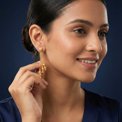 Rajwadi Sui Dhaga Earrings