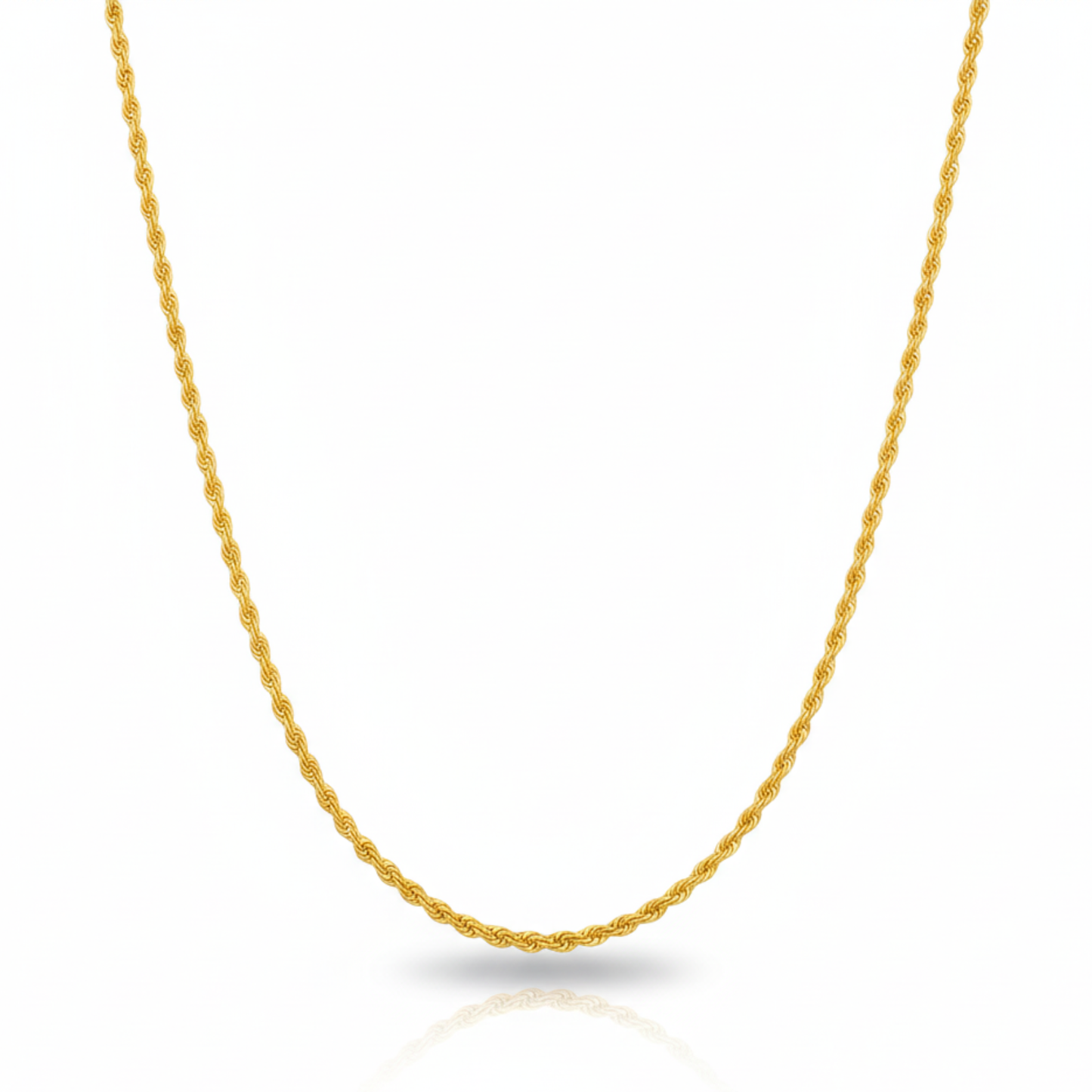 twilight twist gold-plated rope chain