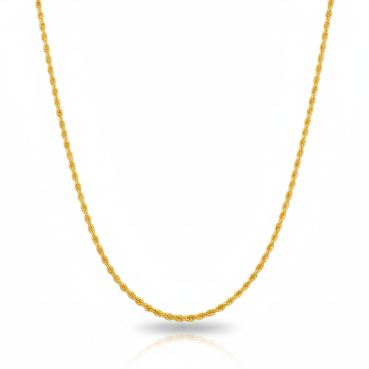 Twilight Twist Gold-Plated Rope Chain