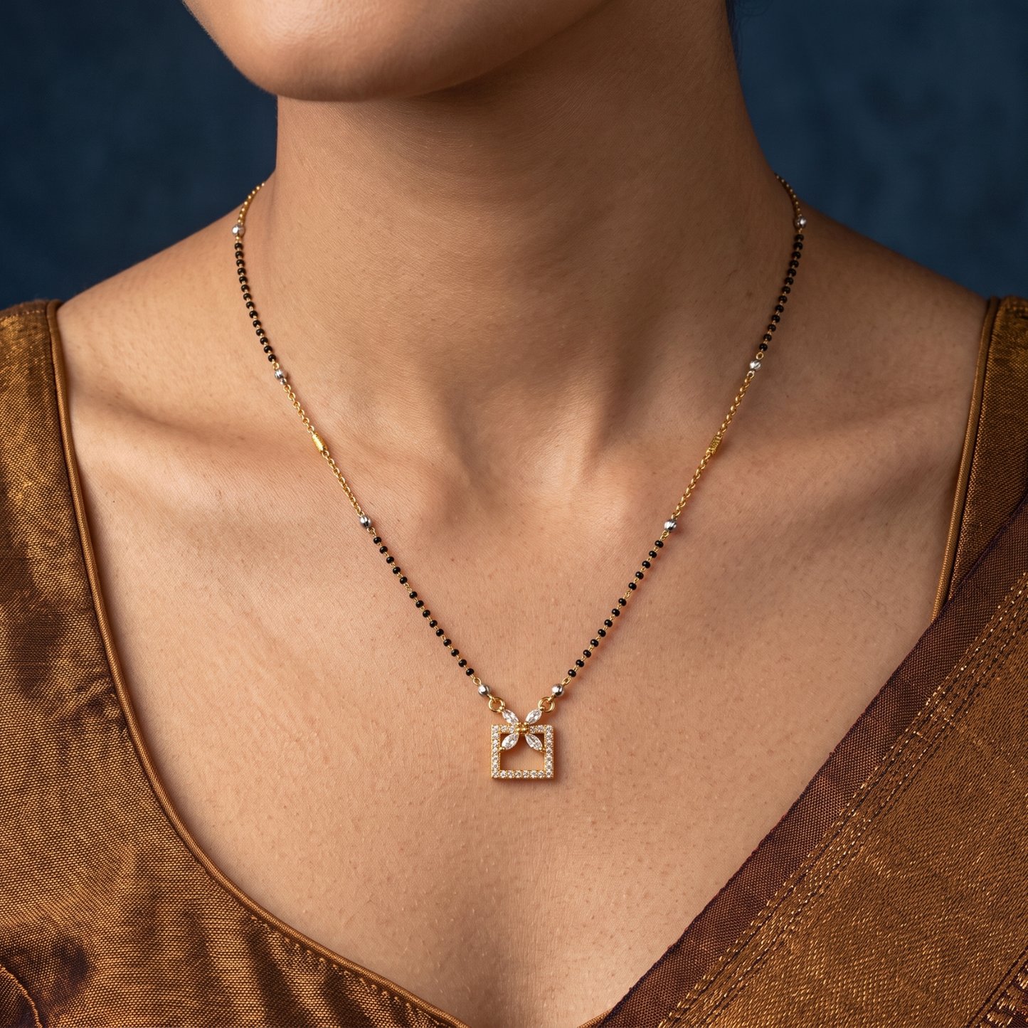 forever parcel 18k gold plated mangalsutra