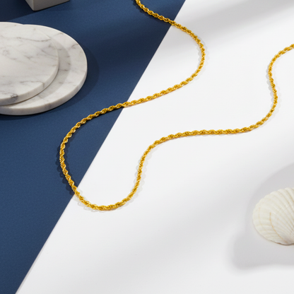 Twilight Twist Gold-Plated Rope Chain