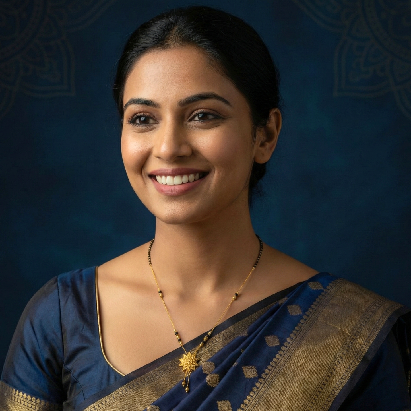 eternal blossom 18 kt thick gold plated mangalsutra