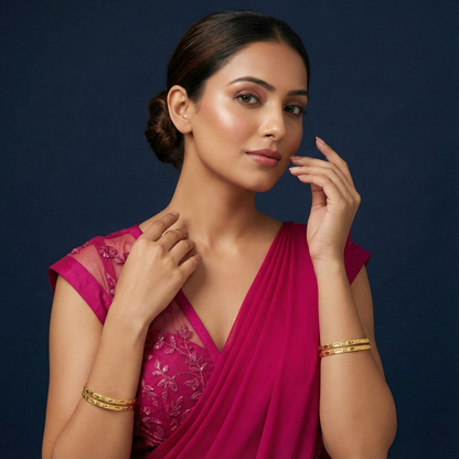 Bhavya 18kt Gold Plated Bangles