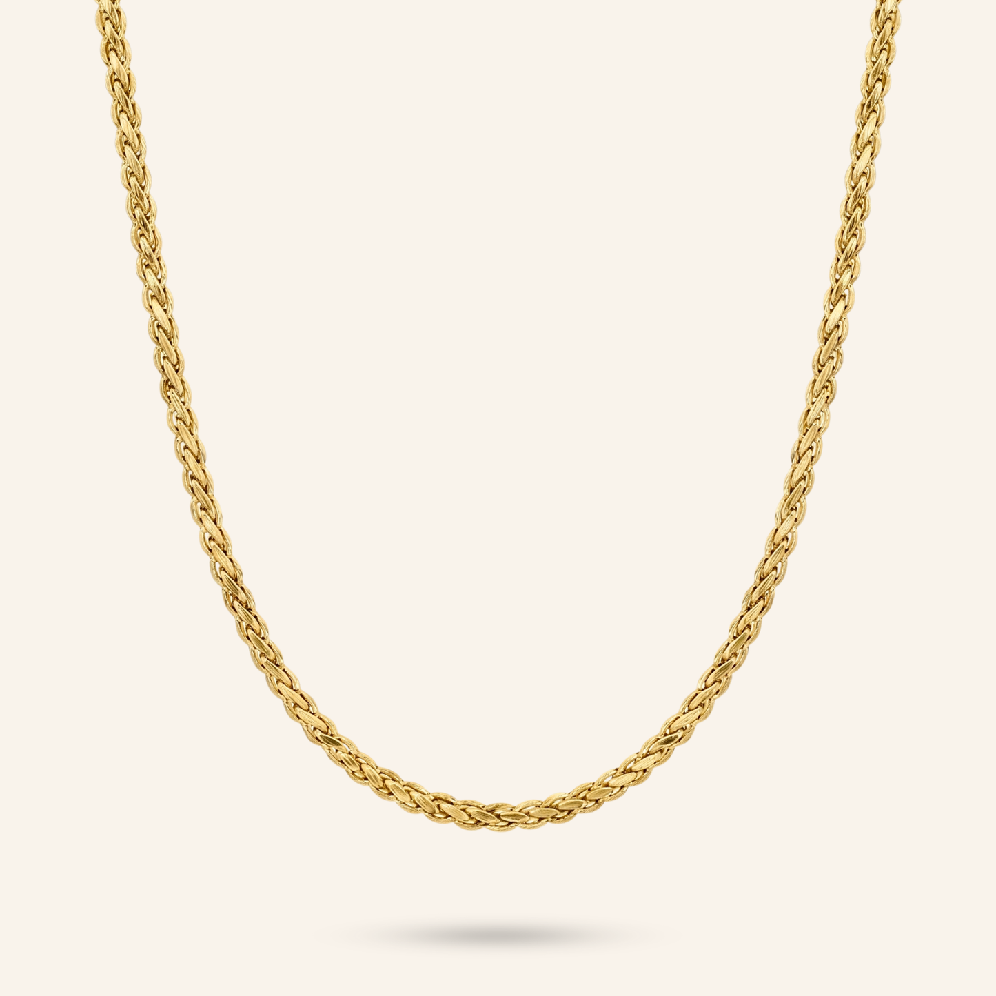 regal braid 18k gold-plated chain