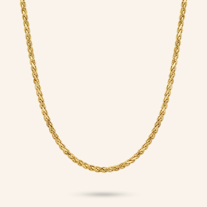 Regal Braid 18K Gold-Plated Chain
