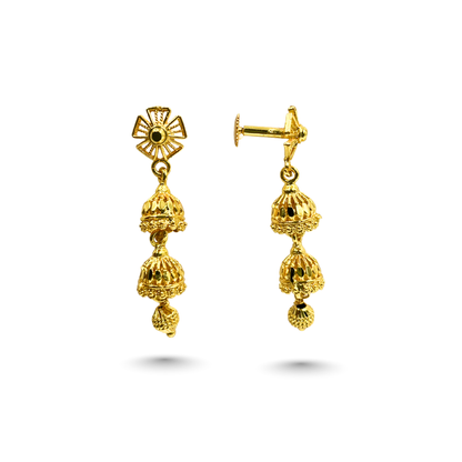 Swara Gold Plated Jhumkas