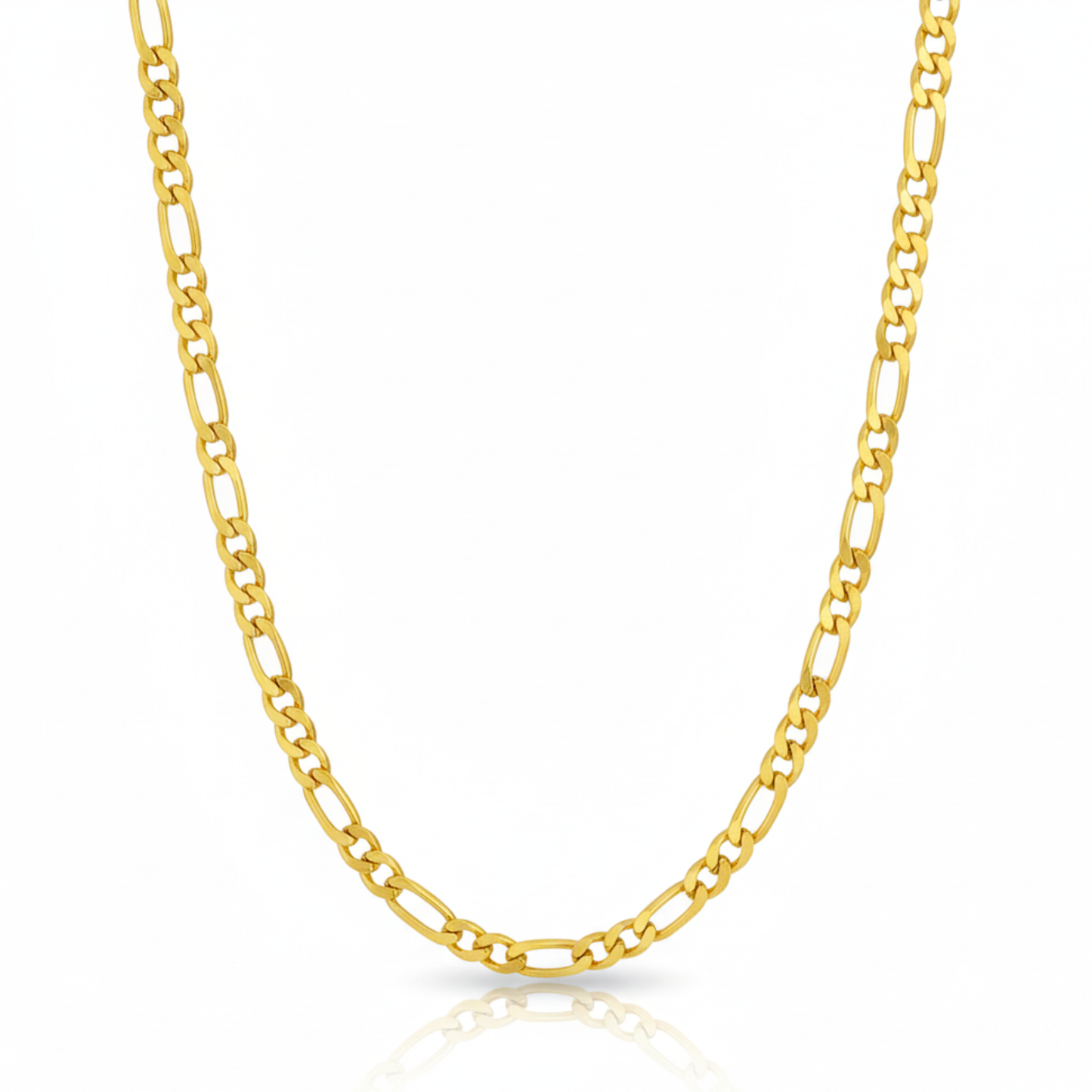 heritage link gold-plated figaro chain