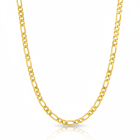 Heritage Link Gold-Plated Figaro Chain