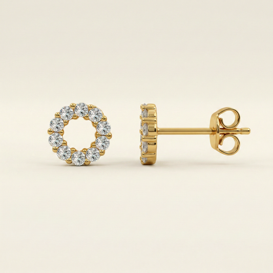 Cosmic Ring Gold Plated Studs