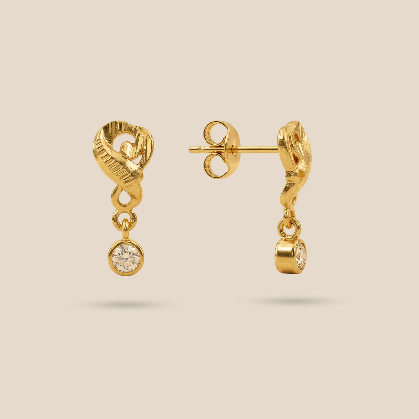 sparsha drop gold plated earrings