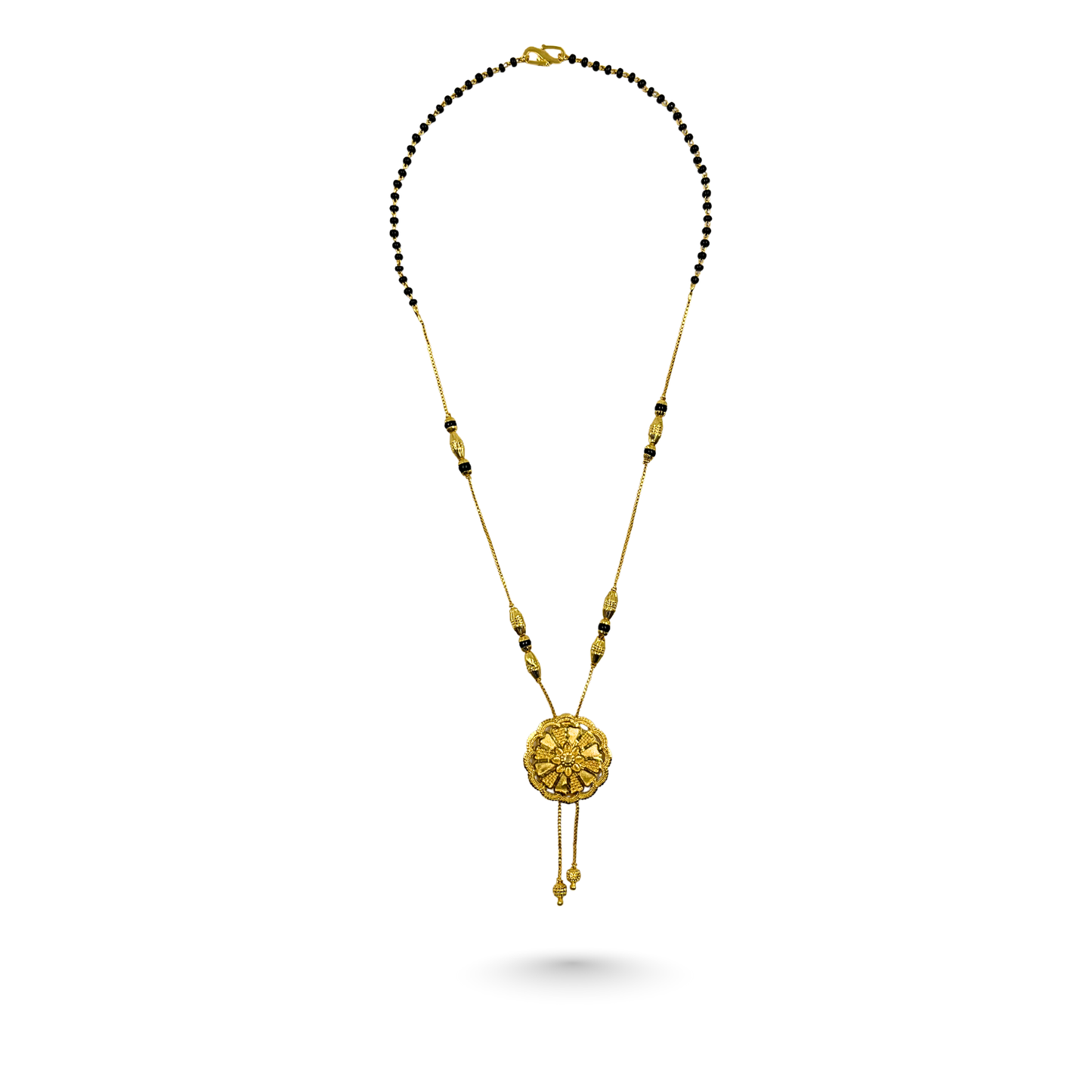golden mandala 18 kt thick gold plated mangalsutra