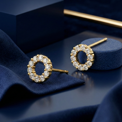 Cosmic Ring Gold Plated Studs