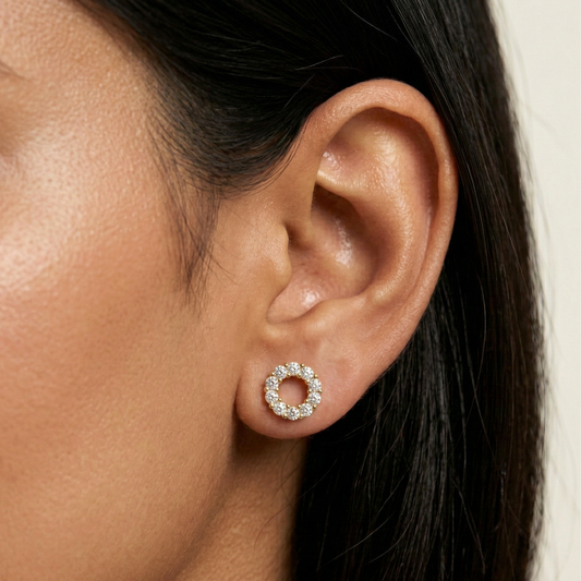 Cosmic Ring 18K Gold Plated Studs