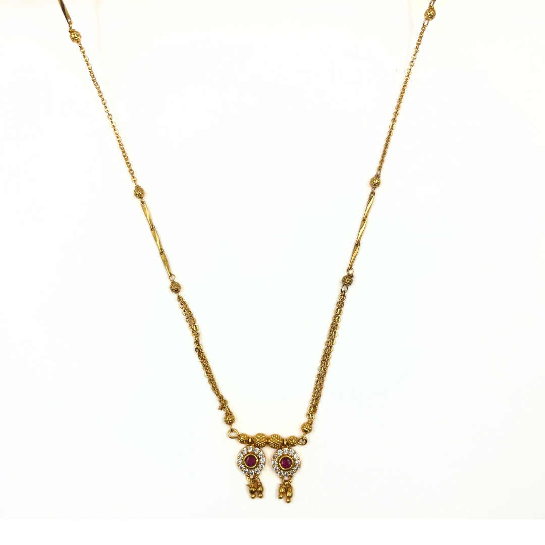 kanika gold plated mangalsutra
