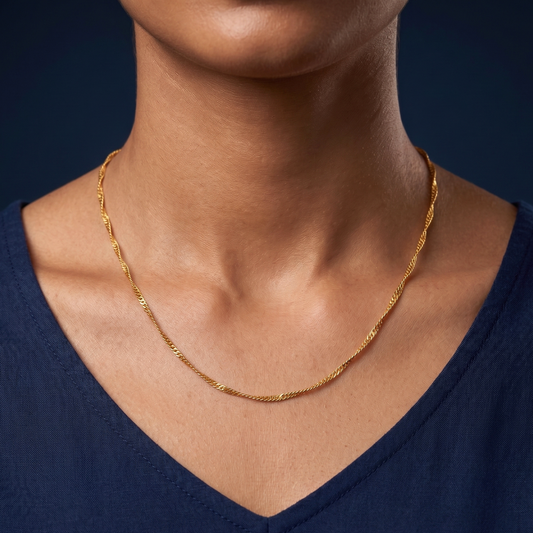 Royal Twist 18K Gold-Plated Chain