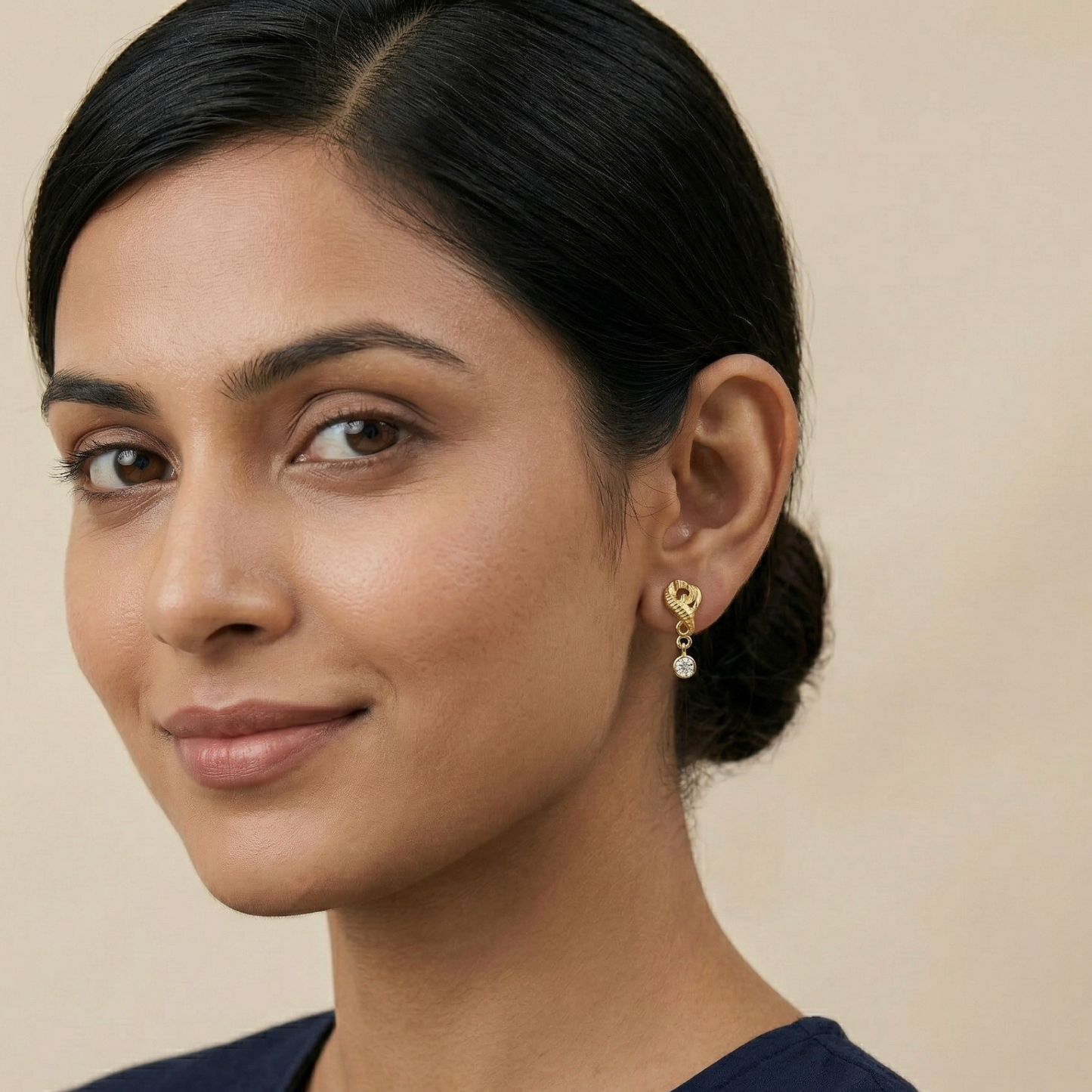 sparsha drop gold plated earrings
