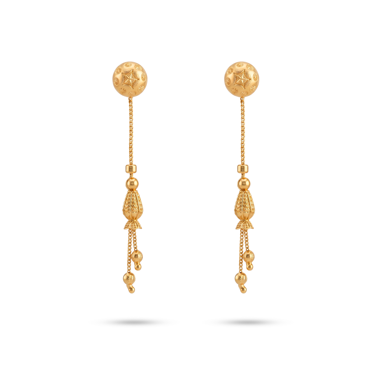 kanika 18k gold plated sui dhaga earrings