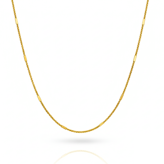 Classic Linea Gold-Plated Bar Link Chain