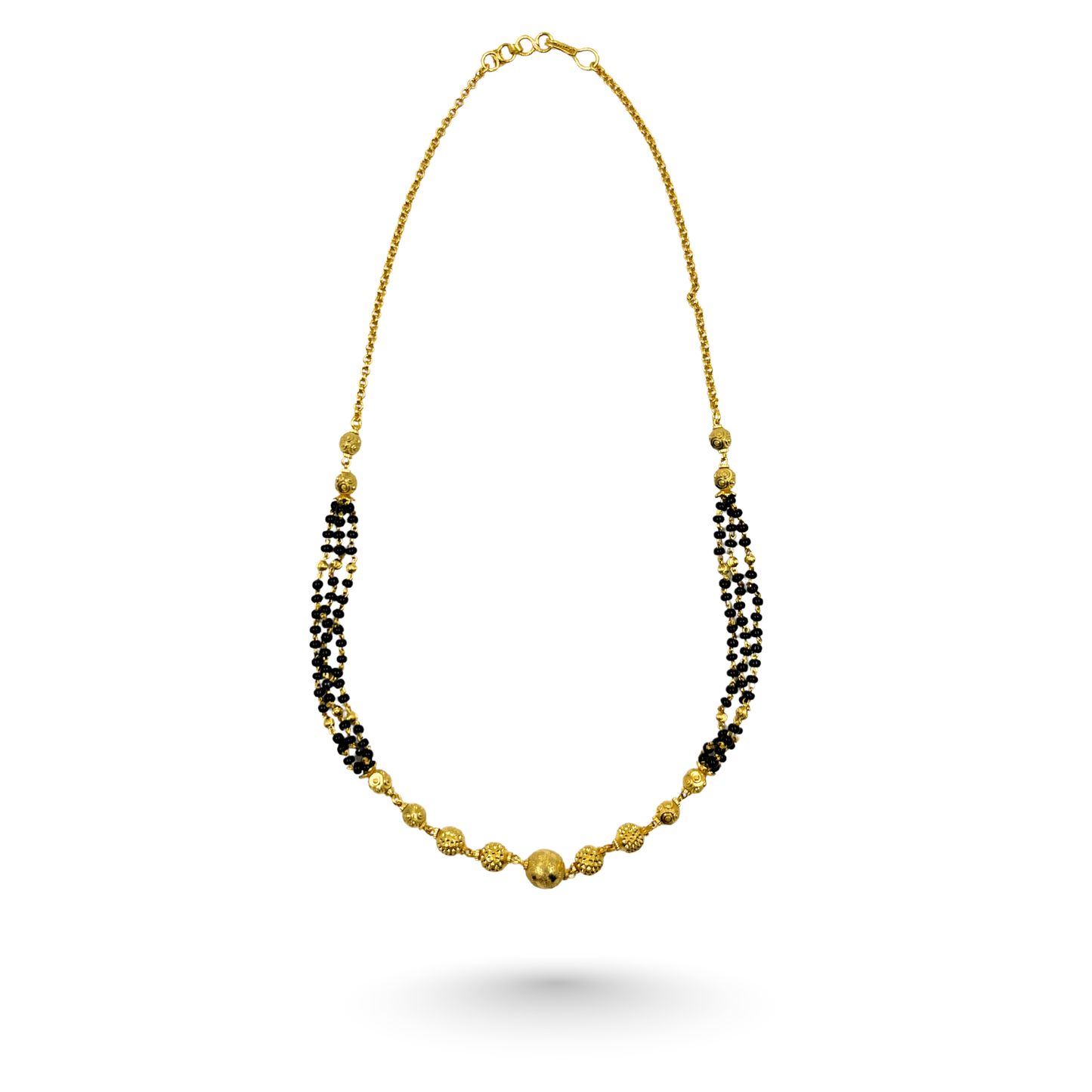 the golden heritage 18 kt thick gold plated mangalsutra