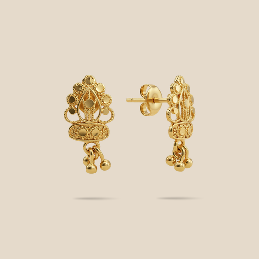 Rani Sinhasan Gold Plated Earrings 