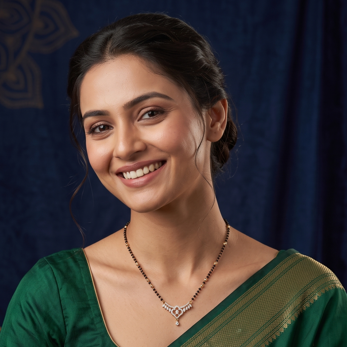 royal vows 18k gold plated mangalsutra