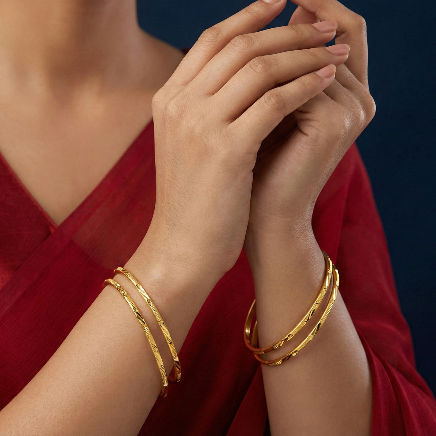 lavanya 18kt gold plated bangles