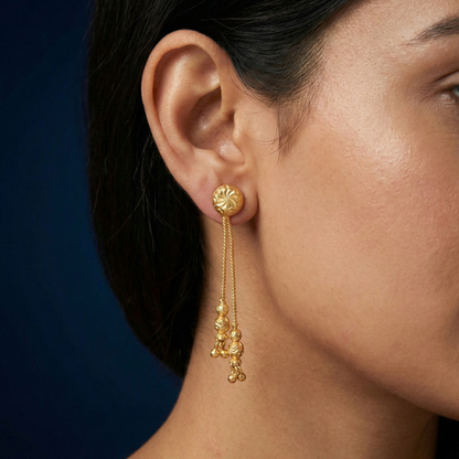 Ghungroo Sui Dhaga Earrings
