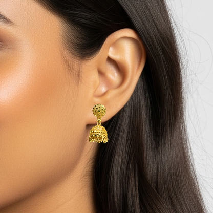 Maharani Gold Plated Jhumkas