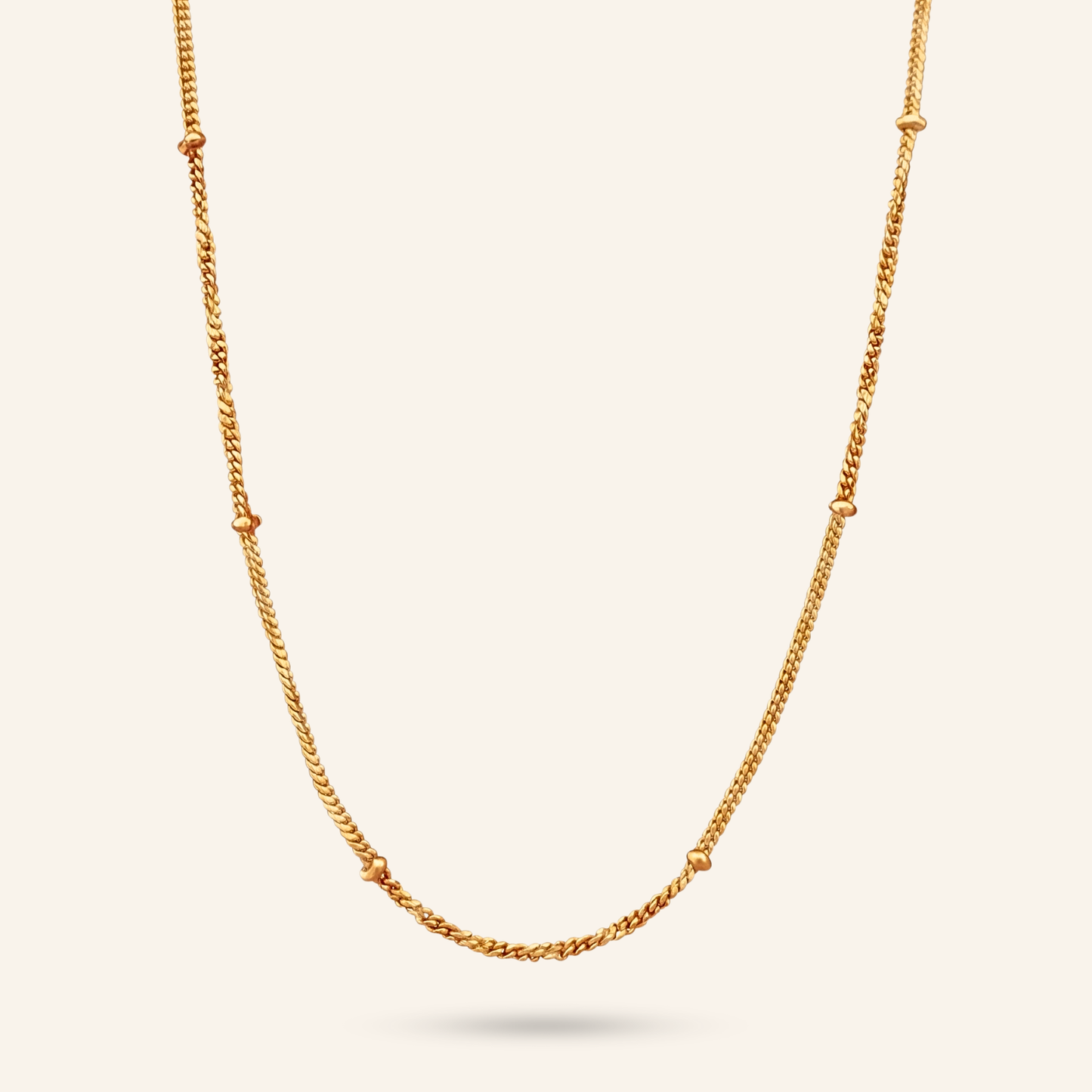 starlit beads 18k gold-plated chain