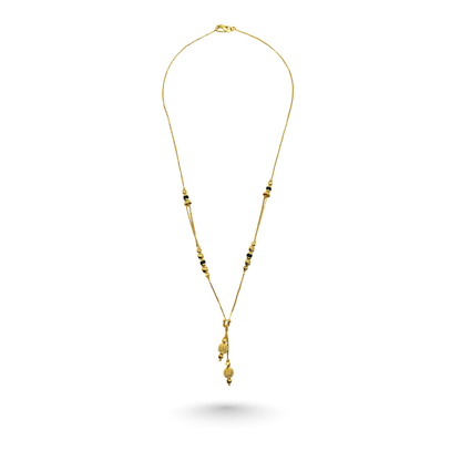Flowing Grace 18 KT Thick Gold Plated Mangalsutra