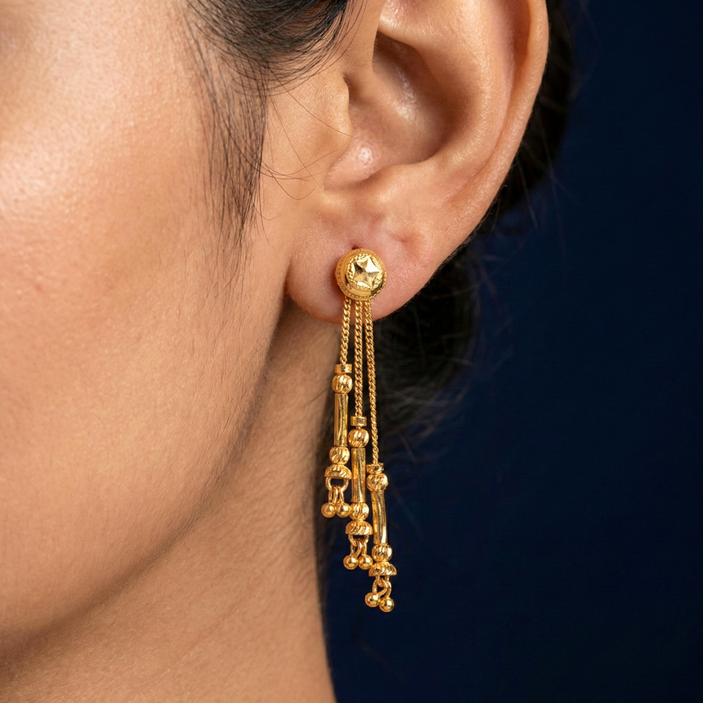 beaded sui dhaga earrings