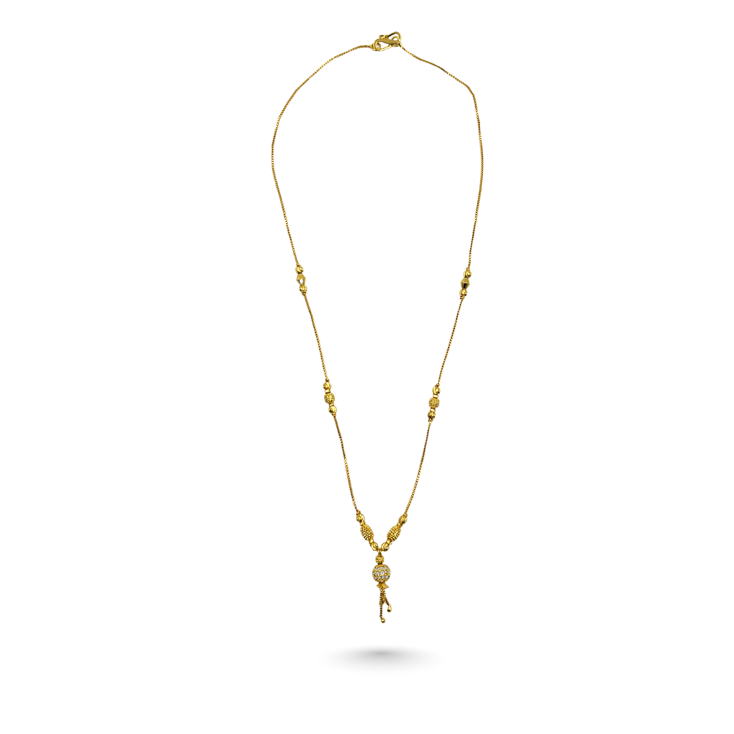 the eternal union 18 kt thick gold plated mangalsutra