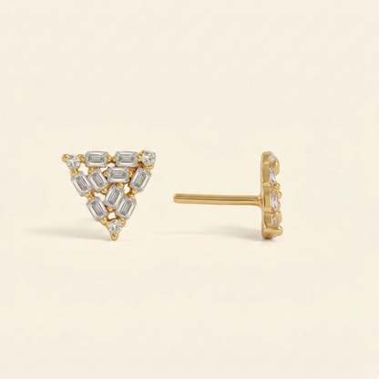 Prism Gold Plated Studs