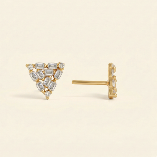 Prism Gold Plated Studs