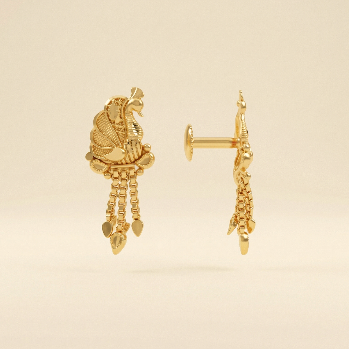 neelkanthi gold plated earrings