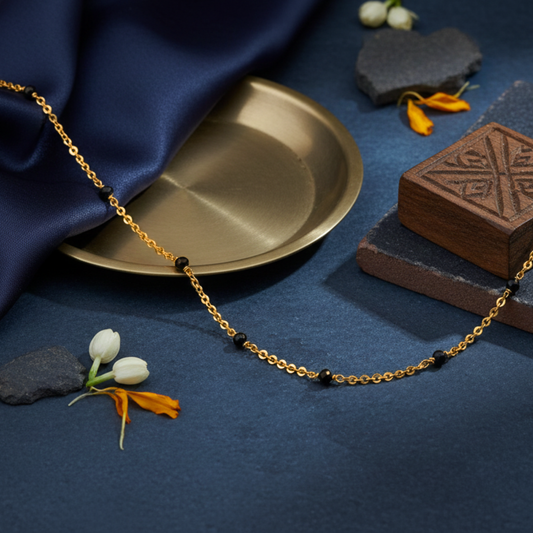 Modern Simplicity 18 KT Thick Gold Plated Mangalsutra