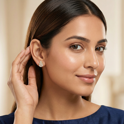 Petal Ascent Gold Plated Studs